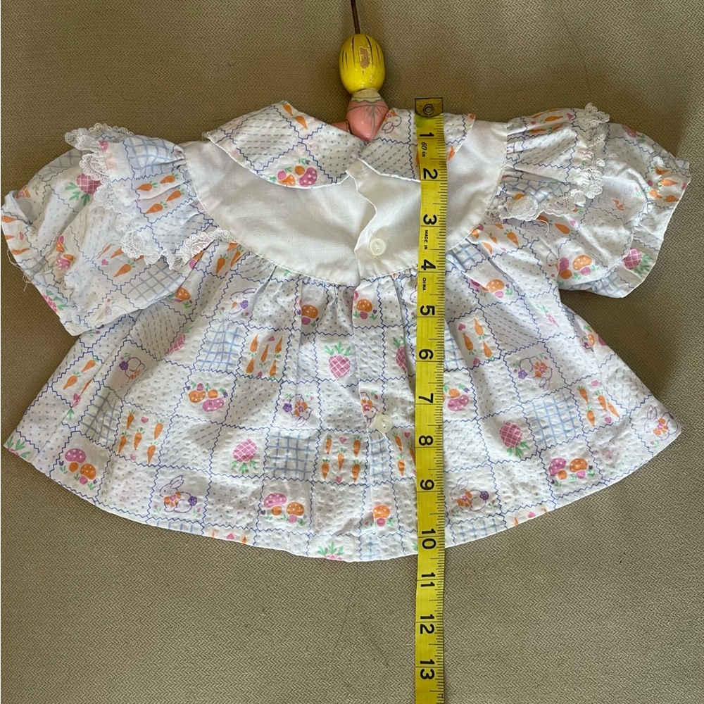 Vintage Floral White Baby Dress